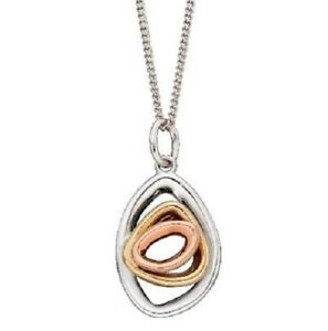 【送料無料】ネックレス カラーホワイトローズイエローゴールドスタッドペンダントグランプリ9ct three colour white rose amp; yellow gold pebble shape stud pendant gp2077gn193|hokushin