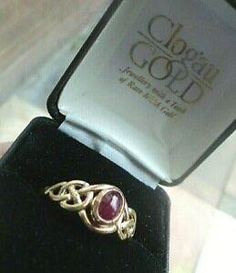 【送料無料】ネックレス　ウェールズ9ctclogauケルトcabouchonルビーc1998 サイズyearly welsh 9ct clogau gold celtic cabouchon ruby ring c1998 size y｜hokushin