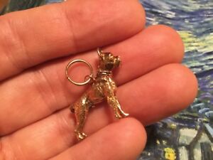 【送料無料】ネックレス ビンテージソリッドイエローゴールドボクサーグラムlarge heavy , vintage 9ct solid yellow gold charm boxer wt 606 grams full uk hm|hokushin