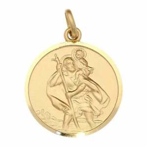 【送料無料】ネックレス　イエローゴールドセントクリストファーペンダント9ct yellow gold largesized st christopher pendant 870g｜hokushin 62,139円