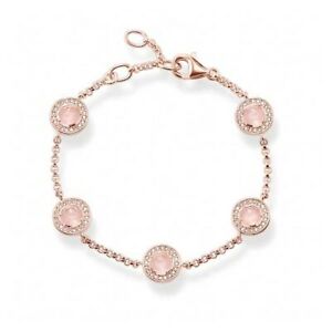 【貨物輸送無料】頸飾り ルナピンクブレスレットトーマスライトthomas sabo light of luna pink bracelet  a13354179l195v