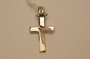 【送料無料】ネックレス ホワイトゴールドクロス18ct white gold crosscrucifix 635g|hokushin