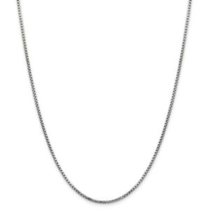 【送料無料】ネックレス　ｋホワイトゴールドラウンドボックスチェーンロブスタークラスプ14k white gold 175mm hollow round box chain w lobster clasp 16 30