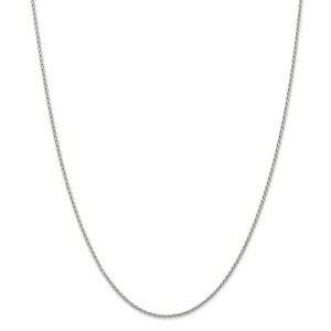 【送料無料】ネックレス　ｋホワイトゴールドソリッドパリチェーンロブスタークラスプ14k white gold 15mm solid parisian wheat chain w lobster clasp 14 30｜hokushin