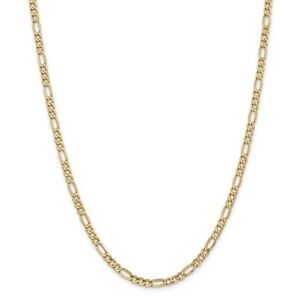 【送料無料】ネックレス イエローゴールドセミソリッドプレーンフィガロチェーンロブスタークラスプ14k yellow gold 475mm semi solid plain figaro chain w lobster clasp 16 24|hokushin