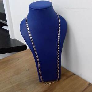 【送料無料】ネックレス　イエローゴールドチェーン9ct yellow gold curb chain 136g｜hokushin