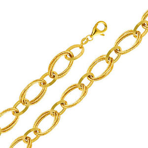 【送料無料】ネックレス　イエローゴールドライトリンクブレスレット14k yellow gold light link bracelet ejab176｜hokushin