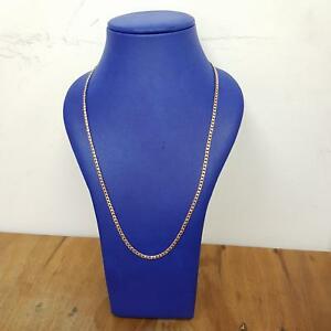 【送料無料】ネックレス　イエローゴールドチェーン9ct yellow gold curb chain 122g｜hokushin