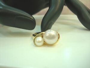 【送料無料】ネックレス イエローゴールドリングyellow gold ring 18k 750000 cultured pearls ed 750 grs t 54 r76878