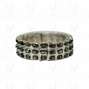 【送料無料】ネックレス スモーキースターリングシルバートパーズブレスレットsmokey topaz gemstone bracelet in 925 sterling silver sb1005