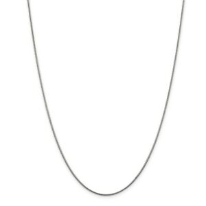 【送料無料】ネックレス　11mm14kホワイトゴールドスネークチェーンwロブスター163014k white gold 11mm solid round snake chain w lobster clasp 16 30｜hokushin