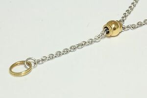 【送料無料】ネックレス ロンドンホワイトリンクイエローゴールドネックレスインチ|hokushin