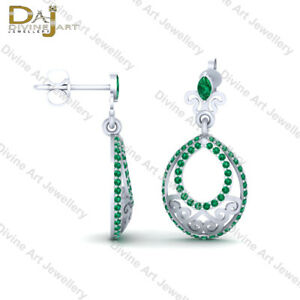 【送料無料】ネックレス　ソリッドスターリングシルバードロップイヤリングアールヌーボーイヤリングドロップsolid 925 sterling silver drop dangle earrings art nouveau drop dangle earrings