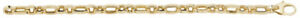 【送料無料】ネックレス イエローゴールドレディースインチファンシーブレスレット9ct yellow gold ladies 75 inches fancy bracelet|hokushin