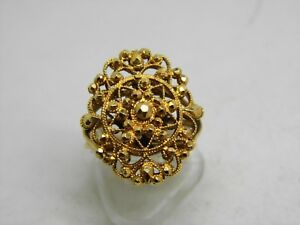 【送料無料】ネックレス　イエローゴールドリングスターリングring old in 18k yellow gold with sterling｜hokushin