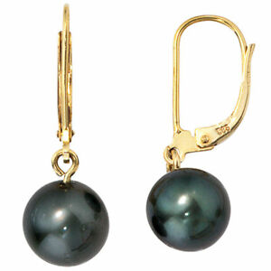 【送料無料】ネックレス ゴールドイエローゴールドレディースイヤリングearrings boutons with tahitizuchtperlen, 585 gold yellow gold, ladies|hokushin