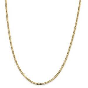 【送料無料】ネックレス　イエローゴールドソリッドリンクチェーンロブスタークラスプ14k yellow gold 23mm solid beveled curb link chain w lobster clasp 16 28｜hokushin