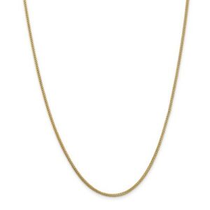【送料無料】ネックレス　イエローゴールドソリッドチェーンロブスタークラスプ14k yellow gold 13mm solid plain franco chain w lobster clasp 16 30｜hokushin 59,939円