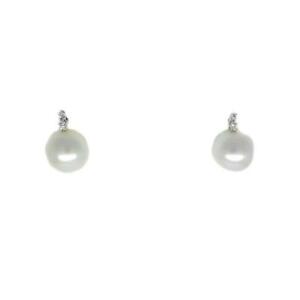 【送料無料】ネックレス　イヤリングドナロパールパールホワイトゴールドearrings donna oro perle dpof2273008 white gold mother of pearl pearls｜hokushin