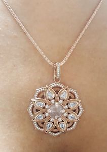 【貨物輸送無料】首飾り トーマスペンダントローズゴールドローズクォーツピンク thomas sabo pendant rose gold plated silver pe693rqr rose quartz pink