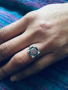 【貨物輸送無料】首飾り サビニg 18kホワイトゴールドサイズjsabine g 18k white gold ring size j