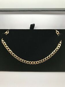 【貨物輸送無料】首飾り イエローゴールドインチチェーン9コンピュータ断層撮影法 yellow gold 20 inch curb chain