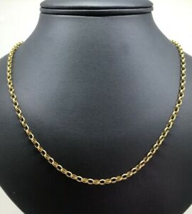 【貨物輸送無料】首飾り 9kイェローゴールド375ベルチャーリンクヴィンテージネックレス