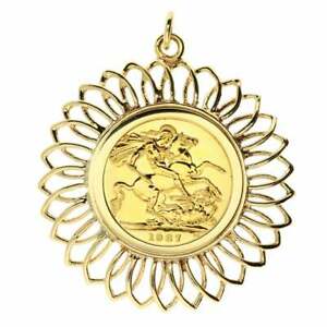 【貨物輸送無料】首飾り 1967シャンデリヤ  132g1967 gold fullsovereign pendant  132g