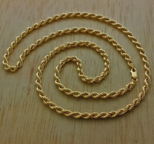 【貨物輸送無料】首飾り ゴールドイタリアロープチェーン￥uk hallmarked 9コンピュータ断層撮影法 gold italian rope chain  22  5粍  13g rrp 520 i10_22