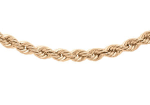 【貨物輸送無料】首飾り ローズゴールドロープチェーン9コンピュータ断層撮影法 rose gold 040 rope chain 46糎18