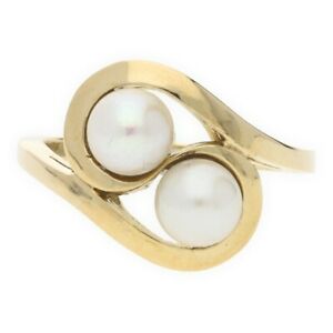 【貨物輸送無料】首飾り リングアコヤwomens ring 585000 with akoya cultured pearls 201801r15 aus 2 hand