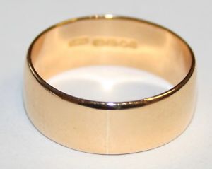 【貨物輸送無料】首飾り ビンテージゴールドワイドサイズgents vintage 22コンピュータ断層撮影法 gold wedding ring 75粍 wide size t