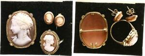 【貨物輸送無料】首飾り ＦＲＧgemmenset585ペンダントイアリングペンダントgermany gemmenset 585 gold ring, pendant, earrings, ring and pendant