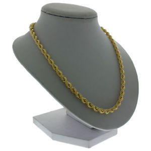 【貨物輸送無料】首飾り ゴールドロングロープチェーン￥uk hallmarked 9コンピュータ断層撮影法 gold long rope chain  30  45粍  13g rrp 500 i11_30