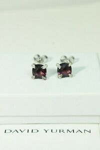【貨物輸送無料】首飾り デビッドシルバーアメジストポーチイヤリングdavid yurman 925 silver 9粍 purple amethyst chatelaine earrings with dy pouch
