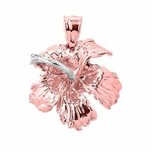 【送料無料】ネックレス　14ct18カリブハイビスカスネックレス｜hokushin