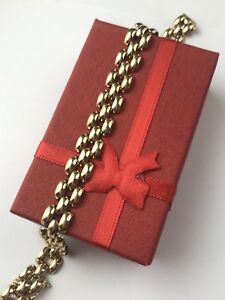 【貨物輸送無料】首飾り ｋイエローゴールドクラシックリンクブレスレットインチ 14 k yellow gold classic link bracelet 8 inch great gift