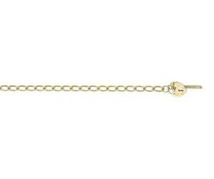 【貨物輸送無料】首飾り ゴールド9コンピュータ断層撮影法 gold yellow curb long charm