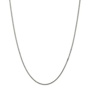【送料無料】ネックレス ｋホワイトゴールドソリッドプレーンボックスリンクチェーンロブスタークラスプ14k white gold 15mm solid plain box link chain w lobster clasp 16  30