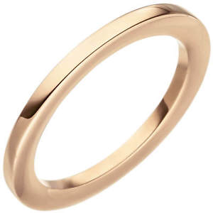 【貨物輸送無料】首飾り ローズゴールドシンナーリングリングゴールドリングthinner ring womens ring from 585 gold rose gold smooth plain ladies, gold ring