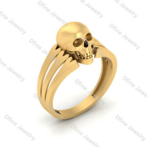 【送料無料】ネックレス スカルリングゴシックスカルリングシンボルsymbol of death skull ring gothic skull engagement ring skull and bones ring|hokushin