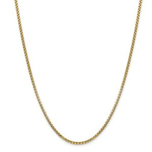 【送料無料】ネックレス イエローゴールドラウンドボックスチェーンロブスタークラスプ14k yellow gold 245mm hollow round box chain w lobster clasp 18  30