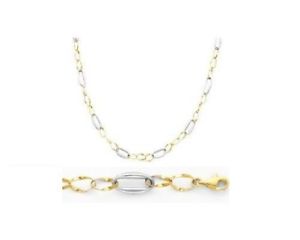 【送料無料】ネックレス　トーンソリッドゴールドネックレスファッションリンクネックレス｜hokushin