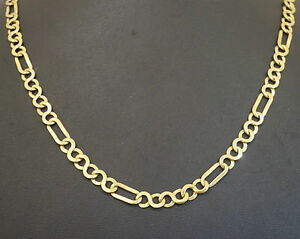 【送料無料】ネックレス　イエローゴールドリンクチェーン9ct yellow gold 24 figure of eight link chain 5mm width｜hokushin