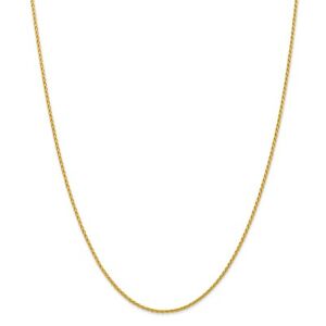 【送料無料】ネックレス イエローゴールドソリッドパリチェーンロブスタークラスプ14k yellow gold 15mm solid parisian wheat chain w lobster clasp 16 30|hokushin