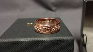 【送料無料】ネックレス　ウェールズローズゴールドワイドリングサイズ￥welsh clogau 9ct rose gold wide annwyl ring size r rrp 770｜hokushin 109,890円