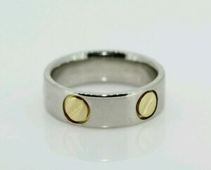【貨物輸送無料】首飾り ホワイトゴールドスクリューリング18コンピュータ断層撮影法 white gold screw ring