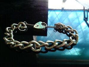 【貨物輸送無料】首飾り 腕輪in9 コンピュータ断層撮影法 solid gold curb bracelethallmarked 306 gr  6 inch excellent condition