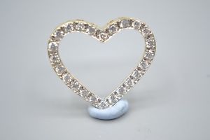 【送料無料】ネックレス　9ctゴールドczペンダント9ct gold cz heart pendant｜hokushin