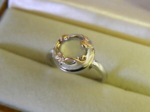 【送料無料】ネックレス　シルバーウェールズゴールドチューダーコートリングサイズclogau silver amp; welsh gold tudor court ring size o rrp 17900｜hokushin